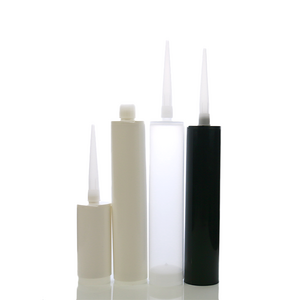 135ml 300ml Empty Glass Glue Caulking Tube Plastic Sealant Cartridge Silicone Tube With Sharp Mouth Lid And Piston