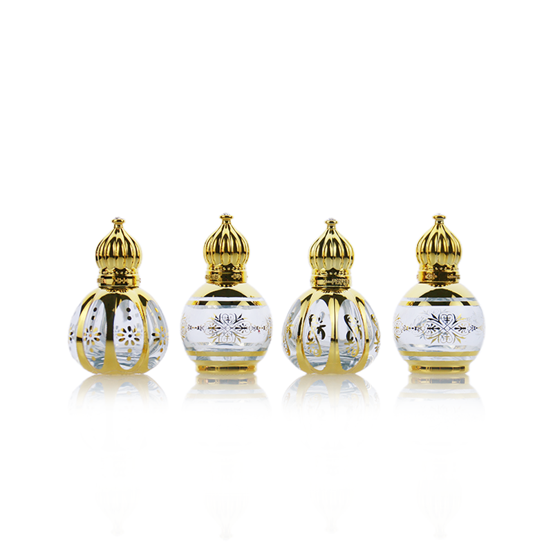 Wholesale Luxury 3ml 6ml 12ml  Arabian Middle East Arabic Dubai Glass Stick Roller Essential Oil Perfume Bottle