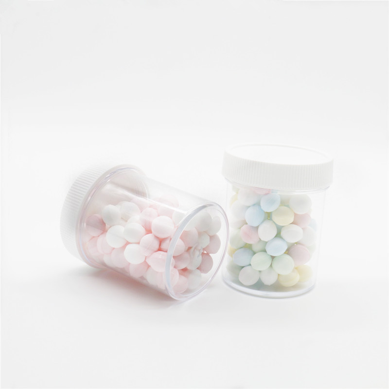 120ml 200ml round transparent Playdough slime clay nail container cosmetic cream bottle 200g candy jar with lids