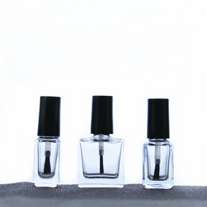 Refillable Empty Small Glass Nail Polish Bottles with Brush Cap 5ml 10ml 15ml