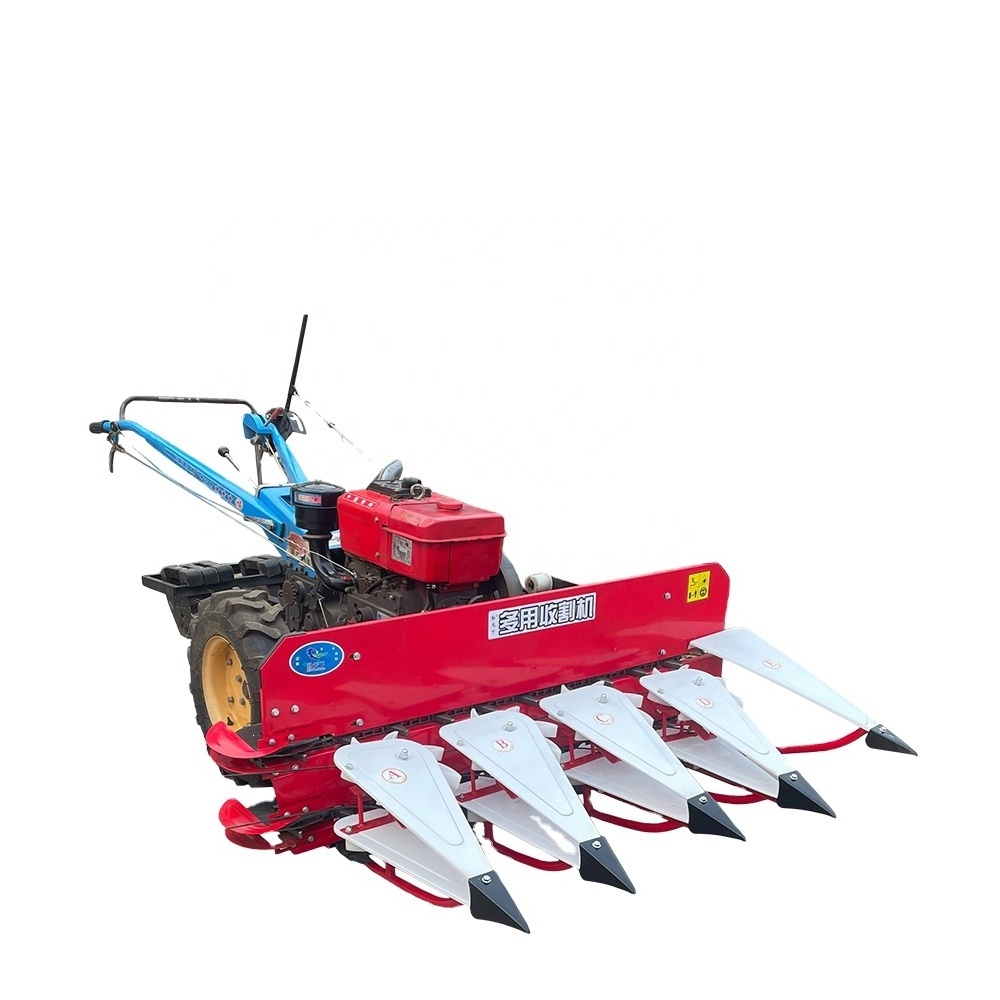 niuboshi agriculture mini reaper binder-mini small rice combine harvester with walking tractor