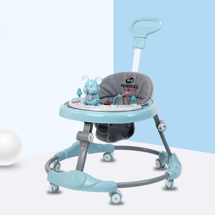 new model hot selling ecofriendly baby walker toddler/baby walkers lagbe/baby walker pushing with umbrella tray on sale