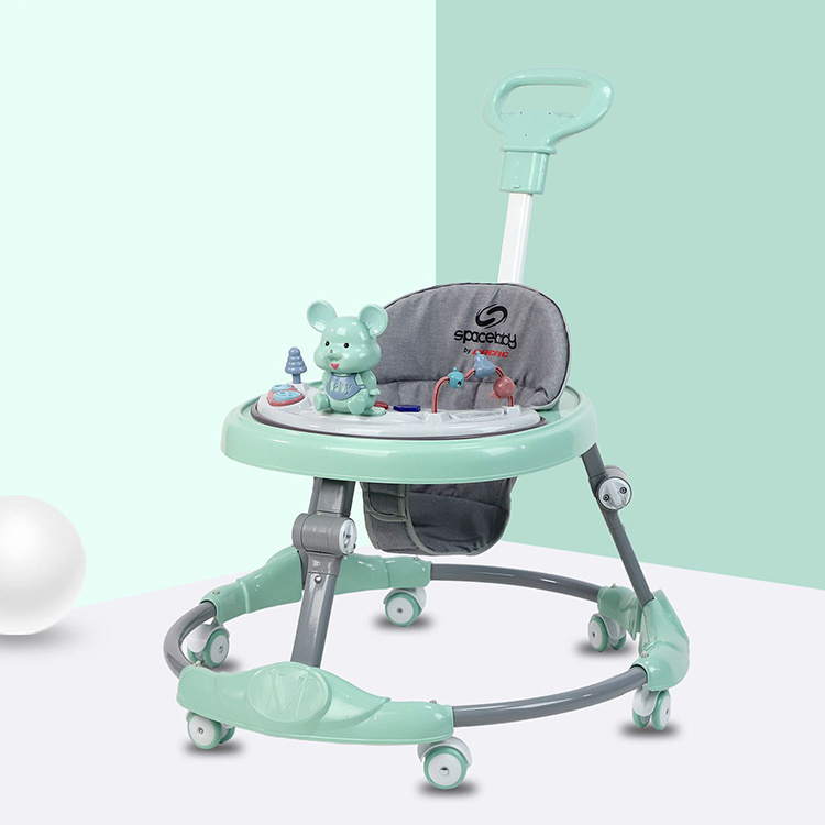 new model hot selling ecofriendly baby walker toddler/baby walkers lagbe/baby walker pushing with umbrella tray on sale