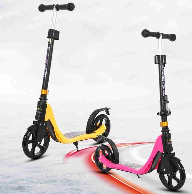 Adjustable Foldable  Aluminium big wheels Kick Scooter for Adults and Teens