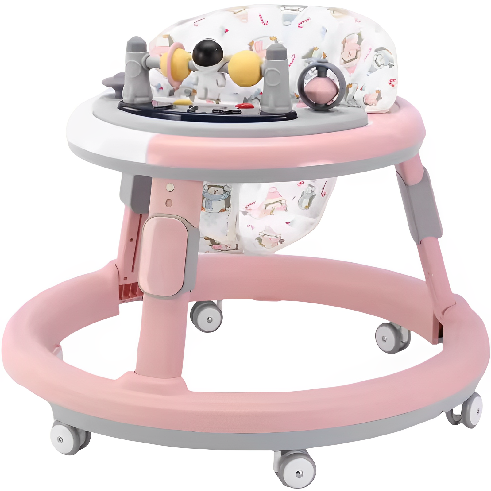 Multifunction 4 In 1 Foldable Push With Roller Music Baby Walkers Bike Baby Walker Cycle Toys Custom