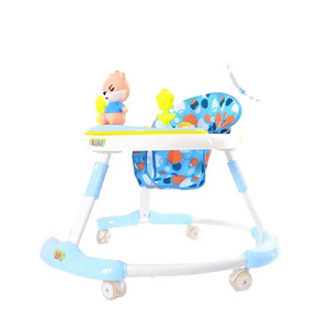 new model adjustable baby learning round walker happy 3 in1 sample baby walker cycling with music