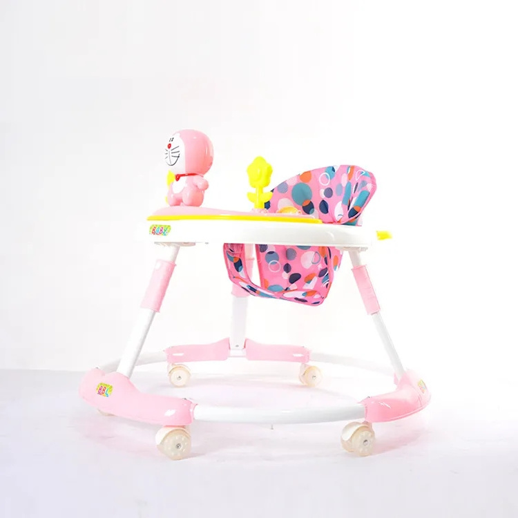 new model adjustable baby learning round walker happy 3 in1 sample baby walker cycling with music