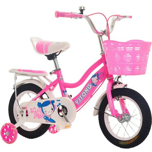 Hot selling children gift girls carbon steel bicycle 12 16 20 inch pink bicycle bike for girls