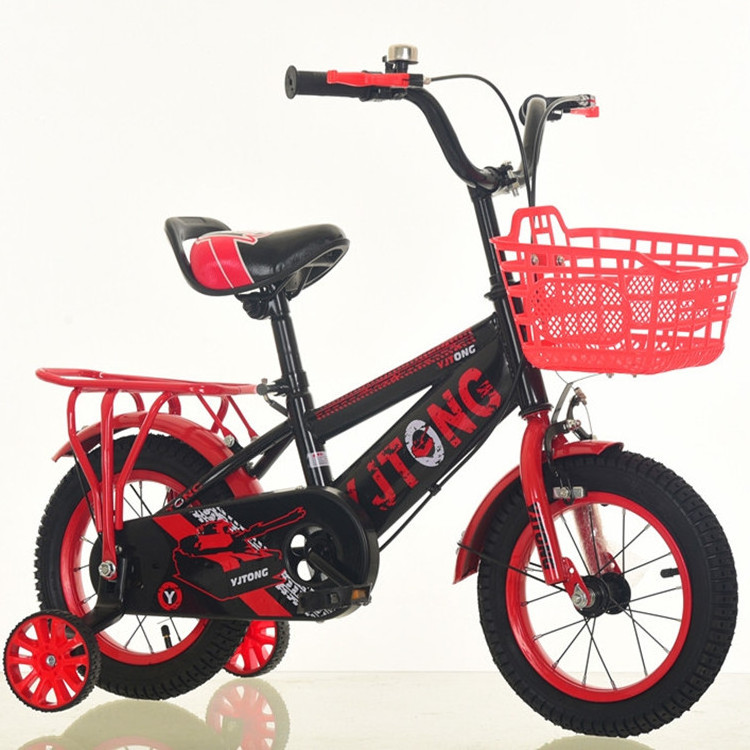 Children's Bicycle For Baby Girls Boys With Basket Training Wheels Ride On Bike For Kids 5-8 Years Old