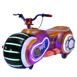 2022 hot sale ride on electric bumper car for kids toddlers amusement park rides luminous motorcycle battery car for sale