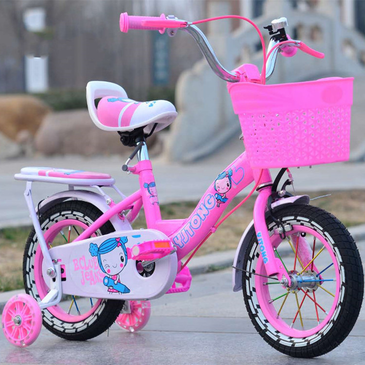 Hot selling children gift girls carbon steel bicycle 12 16 20 inch pink bicycle bike for girls