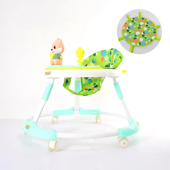 new model adjustable baby learning round walker happy 3 in1 sample baby walker cycling with music