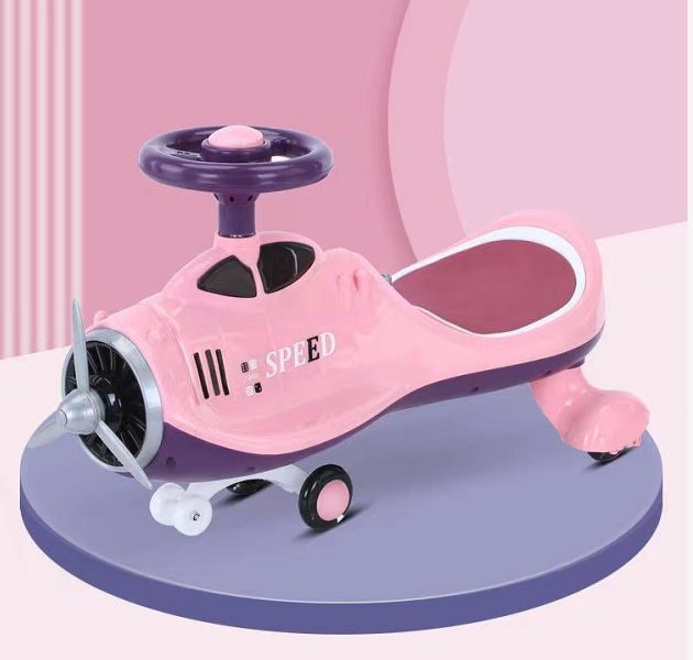 Top Selling Interesting Twist Car Birthday Gift/Swing Car/Ride On Toy Mute Wheel With Music for 1-6 Years Old