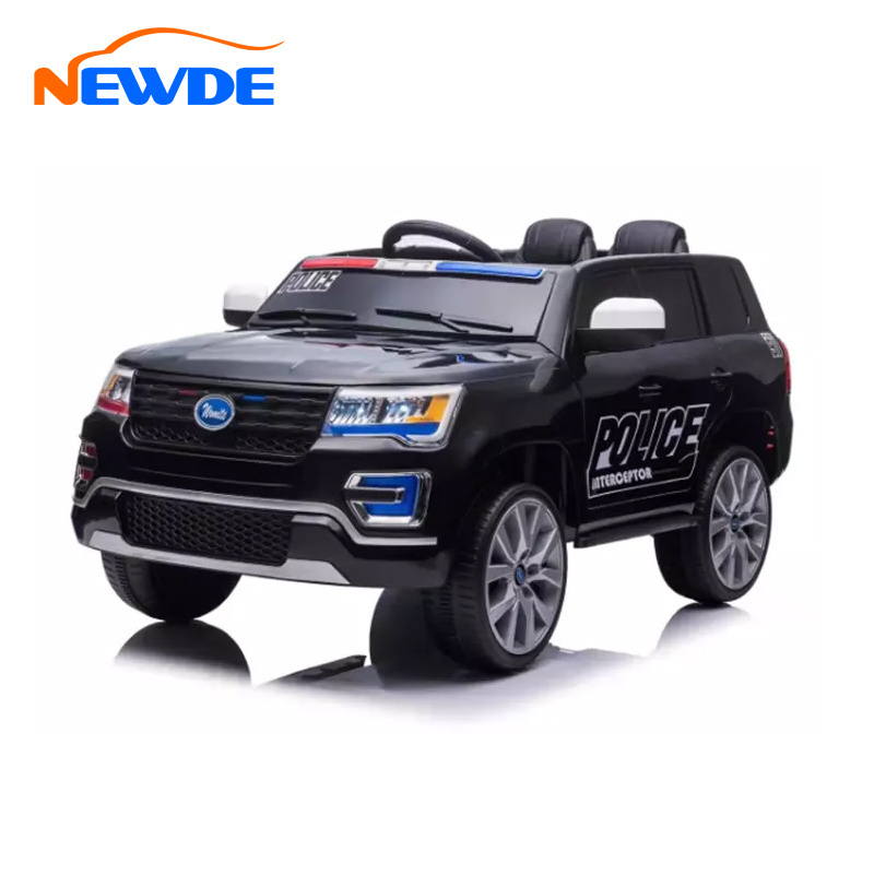 High Quality Child Police Electric Powerwheel Car Ride on Car Kid Toy Cars 24V Battery Electric Remote Control for Wholesale