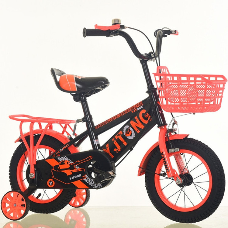 Children's Bicycle For Baby Girls Boys With Basket Training Wheels Ride On Bike For Kids 5-8 Years Old