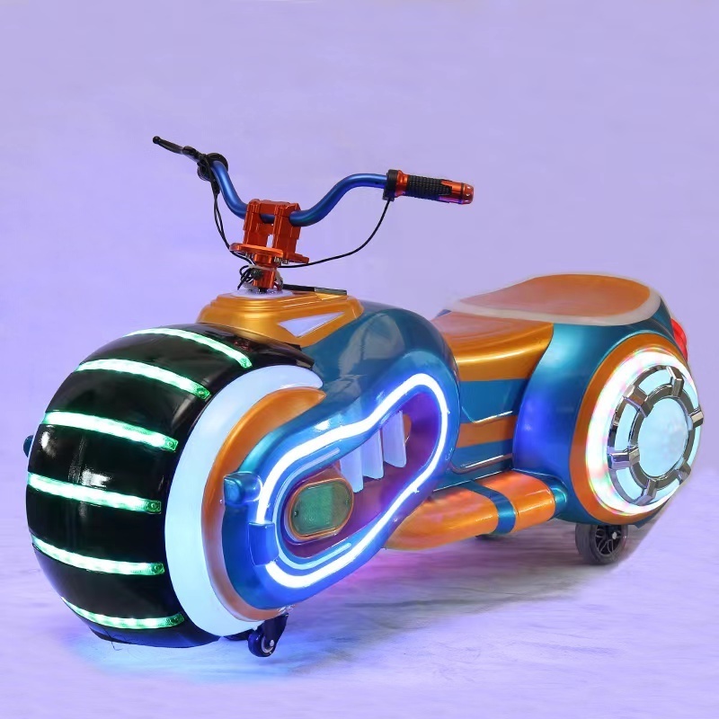 2022 hot sale ride on electric bumper car for kids toddlers amusement park rides luminous motorcycle battery car for sale