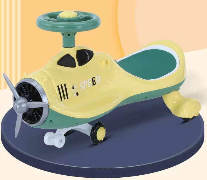 Top Selling Interesting Twist Car Birthday Gift/Swing Car/Ride On Toy Mute Wheel With Music for 1-6 Years Old