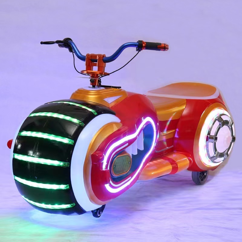 2022 hot sale ride on electric bumper car for kids toddlers amusement park rides luminous motorcycle battery car for sale