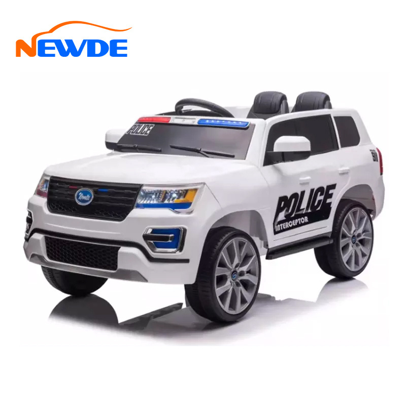 High Quality Child Police Electric Powerwheel Car Ride on Car Kid Toy Cars 24V Battery Electric Remote Control for Wholesale