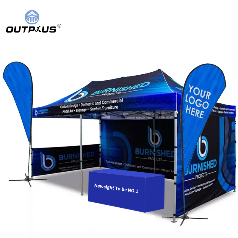 Outdoor Folding Instant Custom Easy Set Up Event Tent 3X4.5m 3x6m Pop Up Aluminium Awning Commercial Tent Trade Show Tent