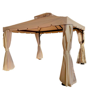 Outdoor Gazebo Canopy Tent Patio Garden Shade Awning Shelter Roman Gazebos With Bug Net