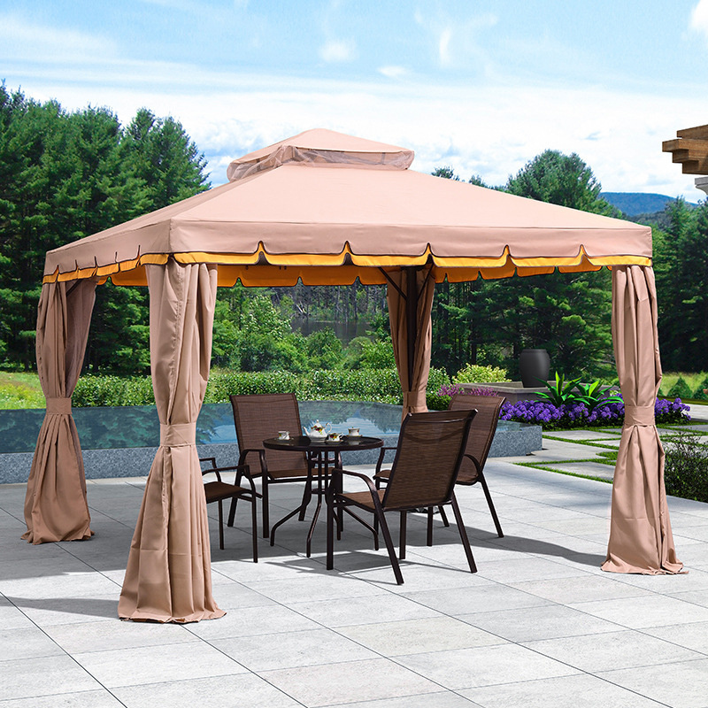 Manufacture Custom Garden Outdoor Tent Gazebos Aluminum Rome Gazebo Tent With Side Curtain