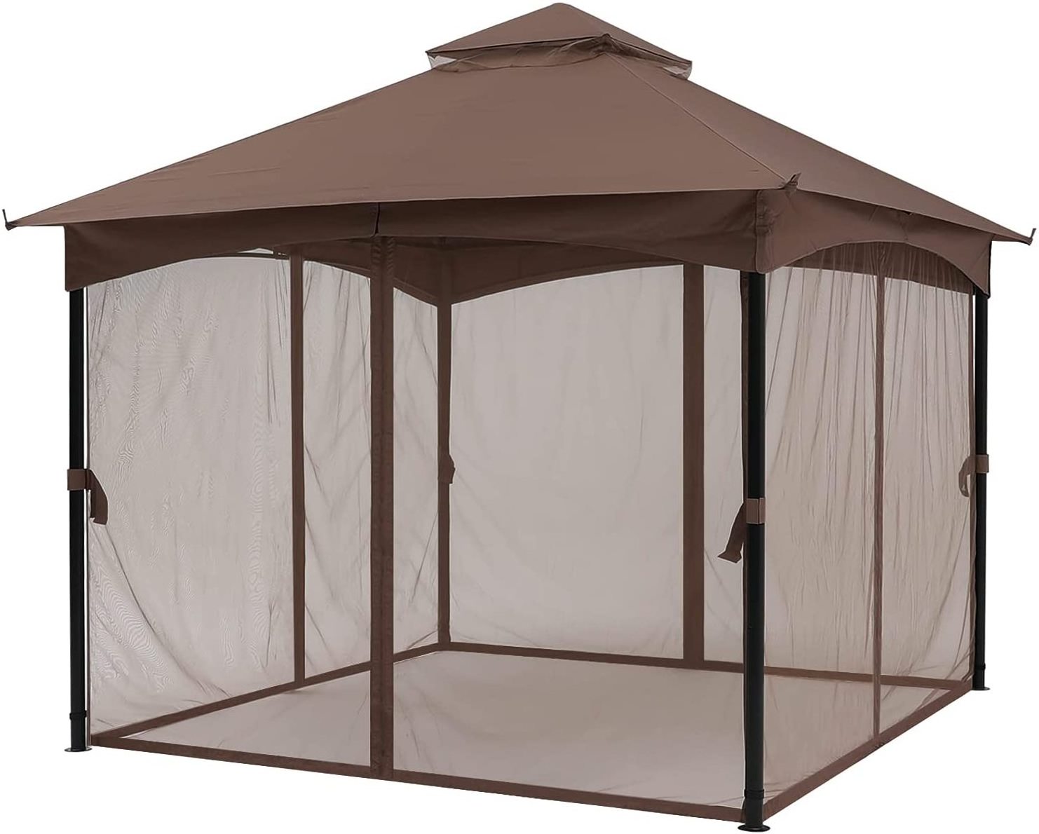 Outdoor Gazebo Canopy Tent with Netting Patio Garden Shade Awning Shelter Picnic Backyard Party Wedding Camping Tent