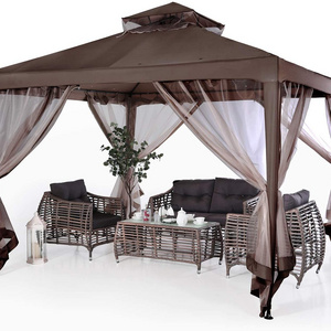 Outdoor Gazebo Canopy Tent with Netting Patio Garden Shade Awning Shelter Picnic Backyard Party Wedding Camping Tent