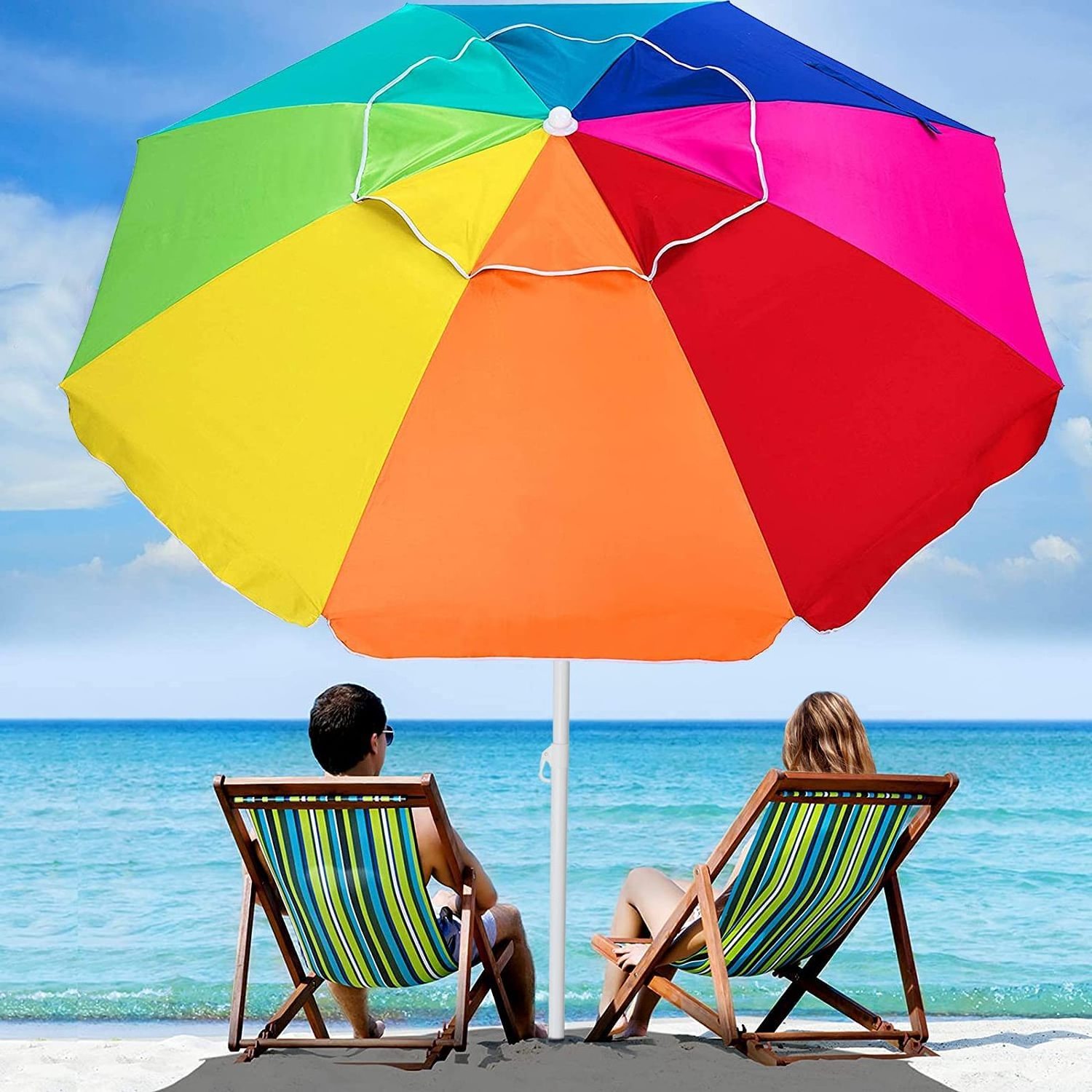 Promotional Big Beach Sun Umbrella Pvc Mtn Beach Umbrella Parasol Umbrella with logo  For Beach Outdoor Parasol