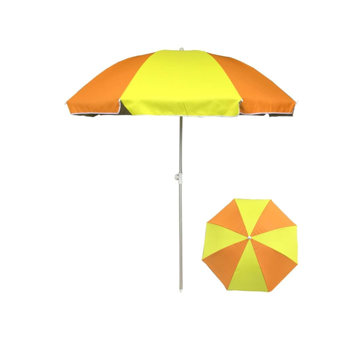 Hot Sale Outdoor Portable Fold Yellow Custom Design Large Parasol Patio Pool Sun Umbrella For The Beach