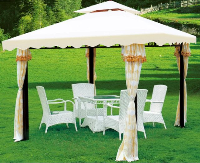 Grill Shelter Replacement Canopy Roof New Design Iron Garden Celebration Banquet Tent Gazebo