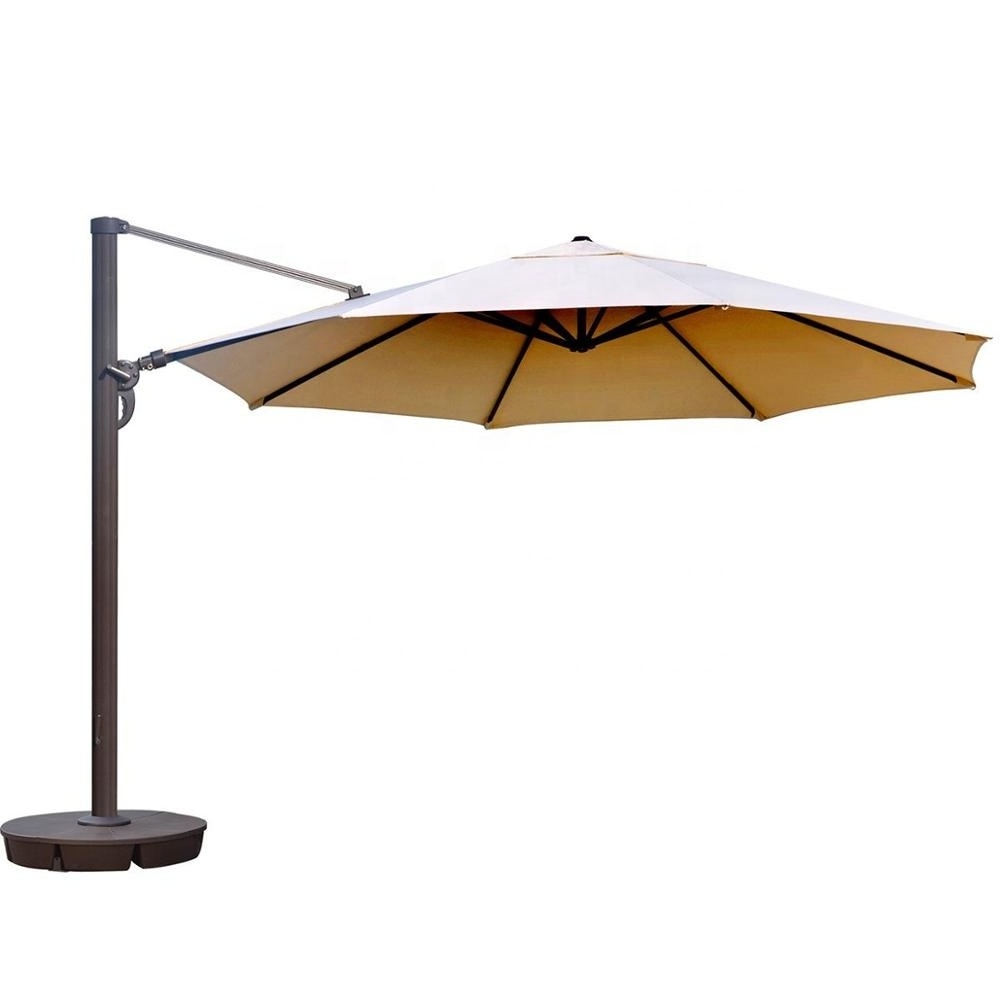 Square Polyester Top Roman Umbrella With Aluminium Alloy Frame Coffee Shop Outdoor Chinese Parasol