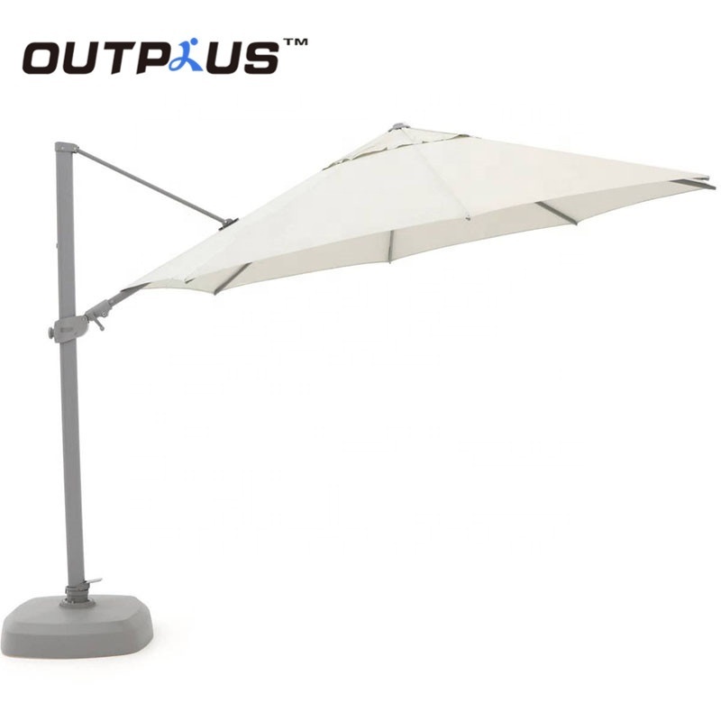 Square Polyester Top Roman Umbrella With Aluminium Alloy Frame Coffee Shop Outdoor Chinese Parasol