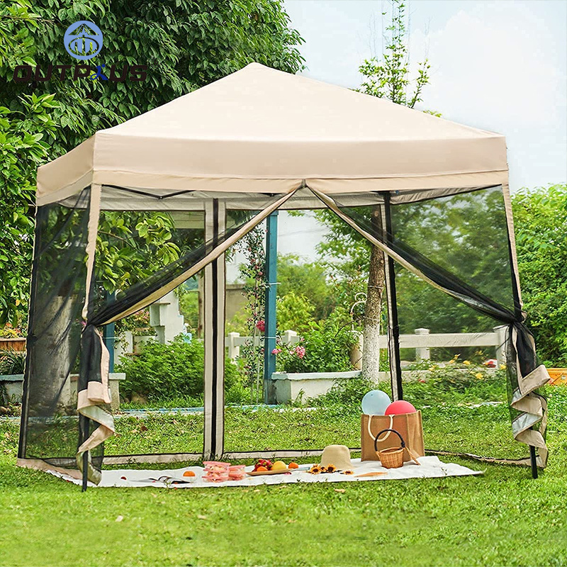 Outdoor Garden Gazebo Canopy 3x3m Portable Foldable Gazebo Tents Gazebos With Netting