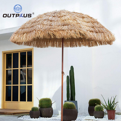 Fantastic Chinese Family Garden Tiki Thatch Artificial Grass Unique Custom Outdoor Shade Hawaii Straw Thatch Umbrella