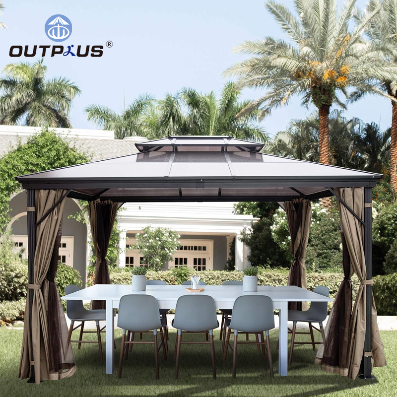 Aluminum Gazebos Pavilions Outdoor Grand Patio 10x13 Gazebo For Patios Outdoor