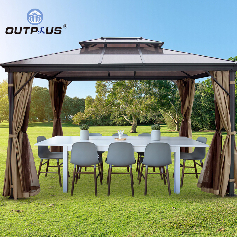 Aluminum Gazebos Pavilions Outdoor Grand Patio 10x13 Gazebo For Patios Outdoor