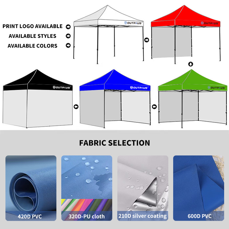 3m x 3m 10x10ft Outdoor gazebo waterproof pop up canopy commercial trade show tent with side for event