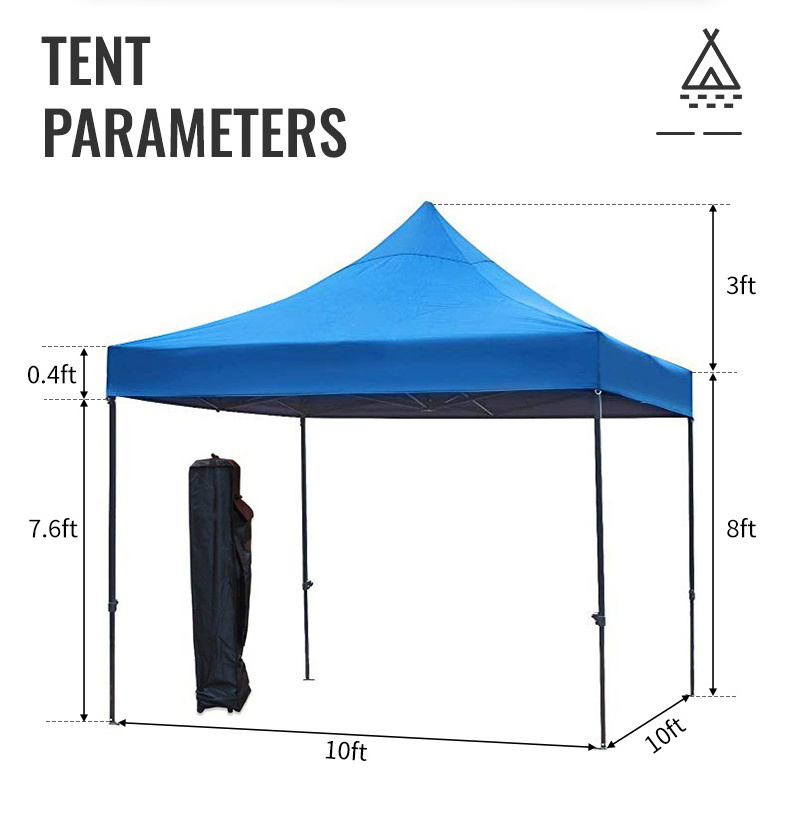 Heavy Duty 10x10 Foot Hexagon Aluminum Alloy Folding Gazebo Tent Hot Selling Canopy Tent Outdoor For Big Events