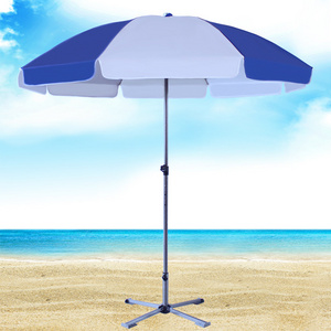 High Quality Custom Full Printing Outdoor Sun Beach Umbrella 1.8m Cover Diameter Adjustable Angle Advertising Umbrella