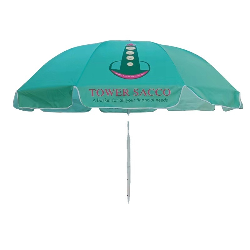 outdoor beach umbrella for promotional custom logo printing sunshade market umbrella custom stretch  for events waterproof