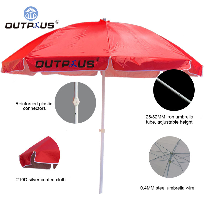 Custom logo printed outdoor advertising portable garden beach umbrella with logo sun umbrella beachexhibition umbrella stand