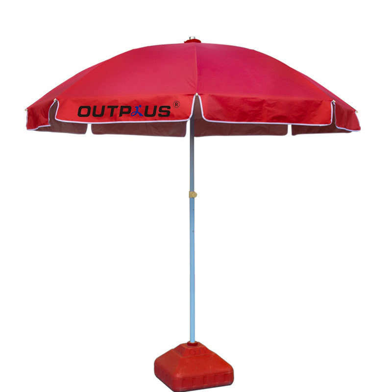 Custom logo printed outdoor advertising portable garden beach umbrella with logo sun umbrella beachexhibition umbrella stand