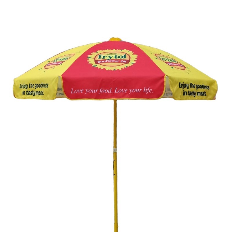 Customized Outdoor Promotional Summer Folding Beach Parasol Promotional Portable Advertising Beach Umbrellasun beach umbrella