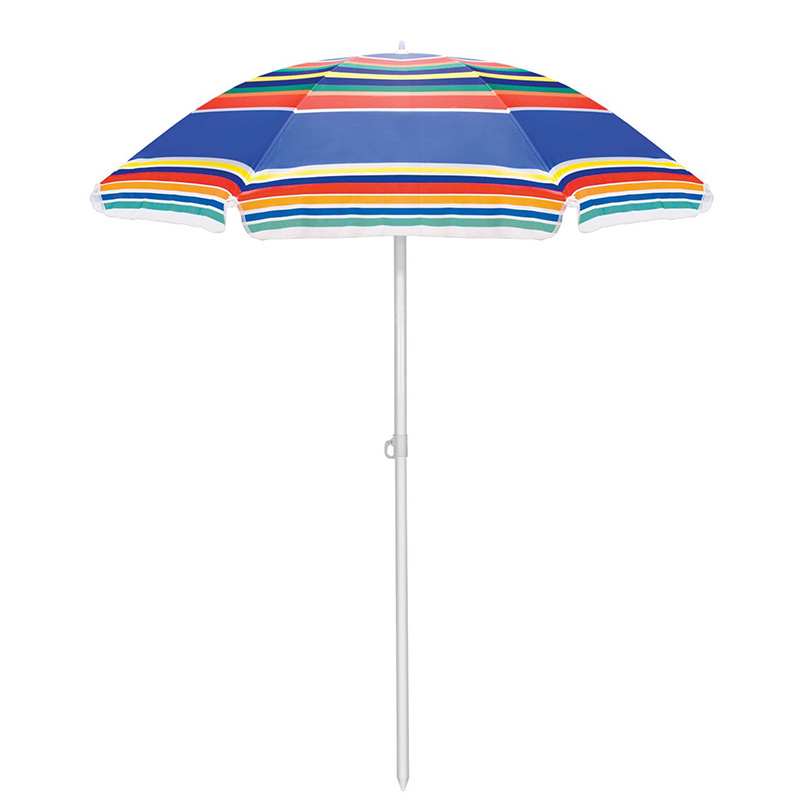 Custom Reinforced Gorgeous Pink  Beach Umbrella Parts Beach Parasol Design Personalized Metal Pole Beach Umbrella