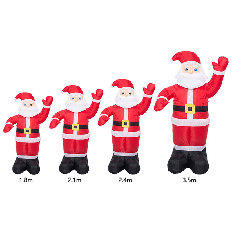 2023 Custom 8ft Christmas Advertising Decoration 2.5m Inflatable Santa Claus And Tree Inflatable Model