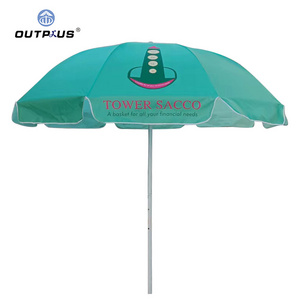 Wholesale 6ft 8ft  Custom Printing Sun Beach Pool Umbrella beach umbrella with logo for advertising