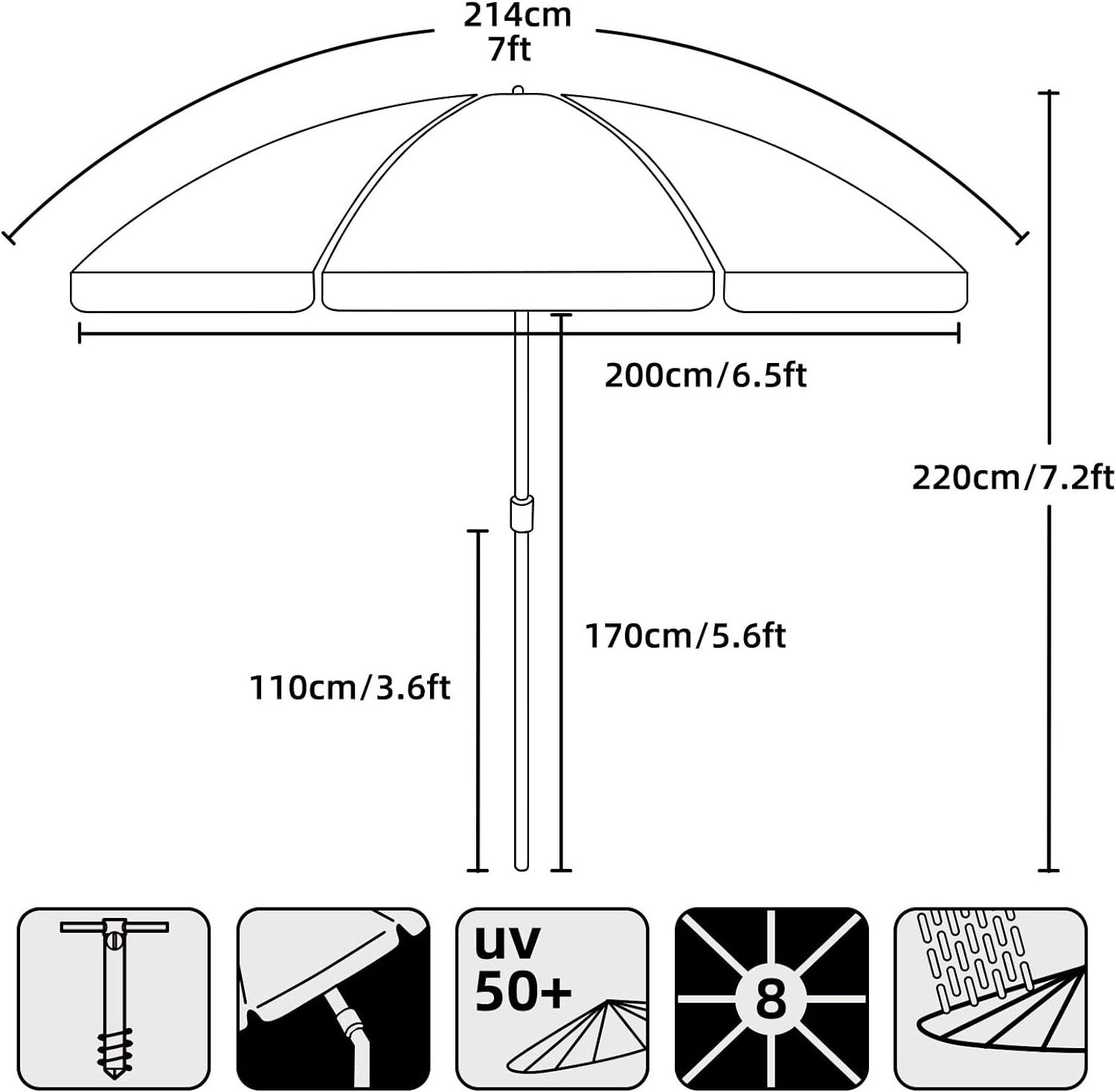 wholesale custom outdoor big heavy duty portable luxury windproof pvc parasol sun beach umbrella with logo 1.6m  price