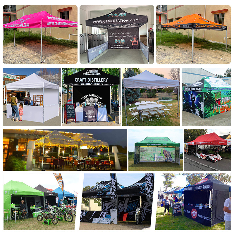 advertising shade tent trade show pop up tenthexagonal aluminum frame pop up tent canopywaterproof