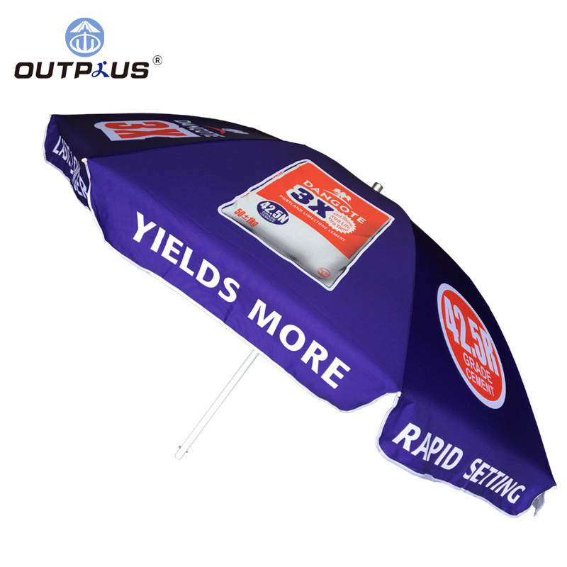 Wholesale 2.4m Beach Umbrella UV Canvas Beach Umbrella Aesthetic Beach Beds And Umbrella Aluminium